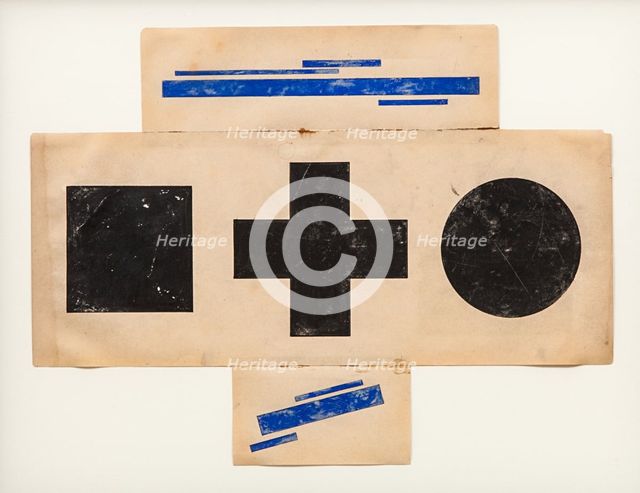 Suprematist Pattern, ca 1921. Artist: Chashnik, Ilya Grigoryevich (1902-1929)