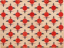 Suprematist Pattern. Fabric design, ca 1921. Artist: Chashnik, Ilya Grigoryevich (1902-1929)