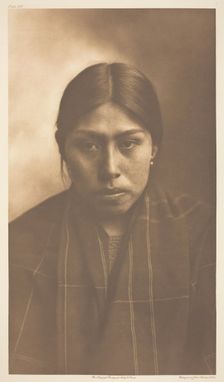Suquamish Woman, 1899. Creator: Edward Sheriff Curtis
