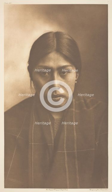 Suquamish Woman, 1899. Creator: Edward Sheriff Curtis.