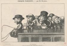 Sur l'Imperiale, 19th century. Creator: Honore Daumier