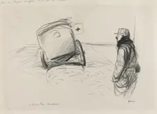 Sur la ligne de feu, c. 1914/1919. Creator: Jean Louis Forain