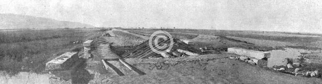 'Sur la route de Monastir; le route de Monastir coupee par les Bulgares en retraite', 1916. Creator: Unknown.