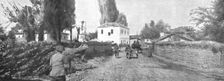 Sur la route de Monastir; le village de Verbeni, qui fut sous le feu des deux artilleries..., 1916. Creator: Unknown