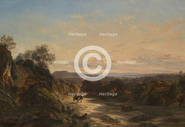 Sur la route de Nice, About 1844. Creator: Paul Huet.