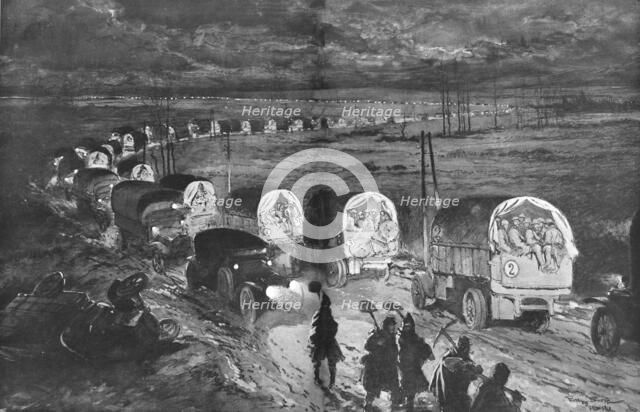 'Sur la Route de bar a Verdun; de fevrier a juillet 1916, derriere la ligne de bataille..., 1916. Creator: Georges Bertin Scott.