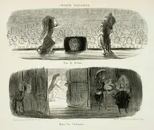 Sur la scène/Dans les coulisses, 1853. Creator: Honore Daumier