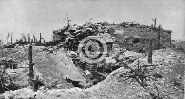 'Sur le massif de Moronvilliers; Sur le Teton: blockhaus en ciment armé', 1917. Creator: Unknown.
