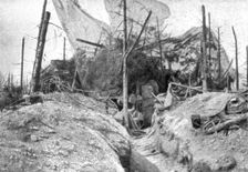 Sur le massif de Moronvilliers; Sur le Cornillet: ouvrage allemand en beton arme..., 1917. Creator: Unknown