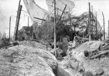 Sur le massif de Moronvilliers; Sur le Cornillet: ouvrage allemand en beton arme..., 1917. Creator: Unknown