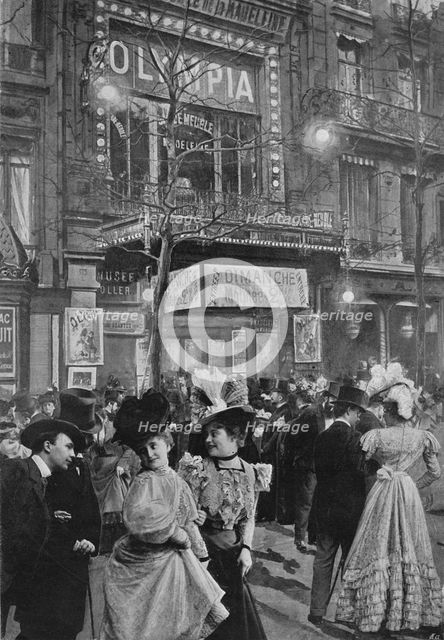 'Sur Le Boulevard - La Sortie De L'Olympia', 1900. Artist: Unknown.