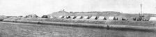 Sur le Canal de Suez; Campement et retranchement anglais sur la rive asiatique de..., 1915 (1924) Creator: Unknown
