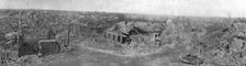 Sur le champ de bataille de Combles; vue generale de Combles apres la prise du village 1916. Creator: Unknown