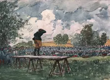 Sur le front d'artois - Feuilles d'Album de Jean Lefort; Matinee recreative 1915 (1916). Creator: Jean Lefort