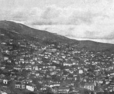 Sur le front des balkans. -- Deux villes d'ou les troupes allies ont chasse les Bulgares, 1916. Creator: Dr Bussiere