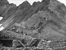 Sur le Front Italien; des tranchees et abris d'artillerie a 2800 metres d'altitude..., 1915. Creator: Robert Vaucher