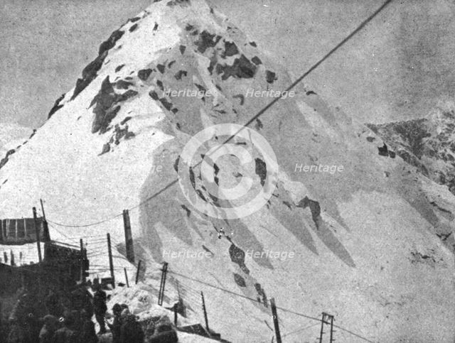 'Sur le front Italien; L'arete de Montozzo', 1918. Creator: Unknown.