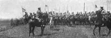 Sur le front Russe; le colonel commandant les eclaireurs cosaques 1916 Creator: Unknown