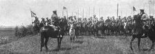 Sur le front Russe; le colonel commandant les eclaireurs cosaques 1916 Creator: Unknown