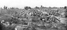Sur le front Russe; Un coin du champ de bataille de Rawka-Russka, en Galicie le 30 aout 1914 Creator: Unknown