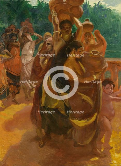 Sur le Pont de Trichinopoly (Inde), 04–1911. Creator: Paul Albert Besnard.