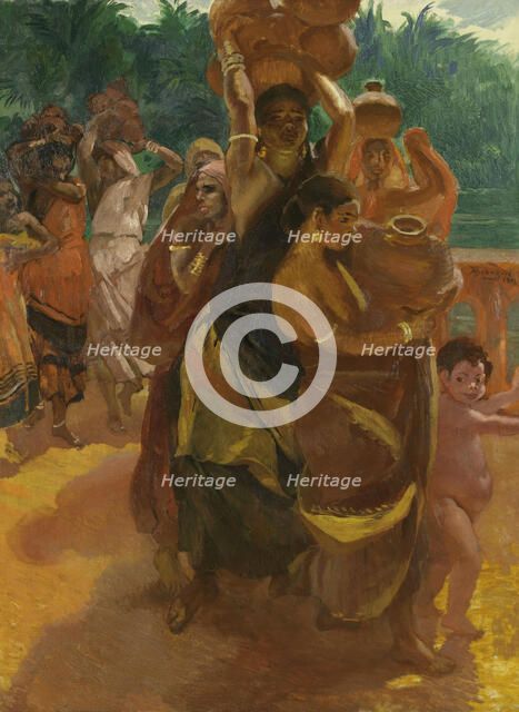 Sur le Pont de Trichinopoly (Inde), 04–1911. Creator: Paul Albert Besnard.