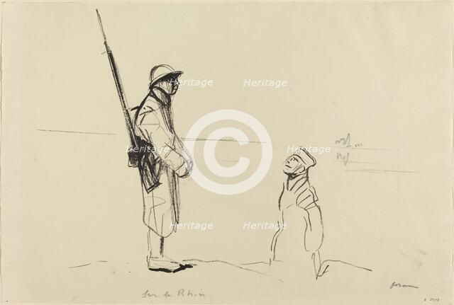 Sur le Rhin, c. 1914/1919. Creator: Jean Louis Forain.