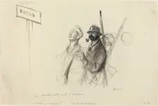 Sur le Rhin. - maintenant c'est l'arriere., probably 1918. Creator: Jean Louis Forain