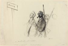 Sur le Rhin. - maintenant c'est l'arriere., probably 1918. Creator: Jean Louis Forain