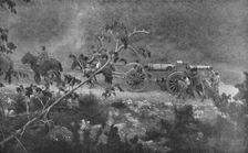 Sur les champs de bataille Macedoniens de Gornitchevo et du Kaimaktchalan; Batterie de..., 1916. Creator: Unknown