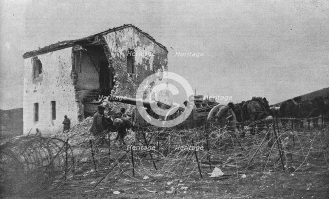 'Sur les champs de bataille Macedoniens de Gornitchevo et du Kaimaktchalan; La premiere..., 1916. Creator: Unknown.