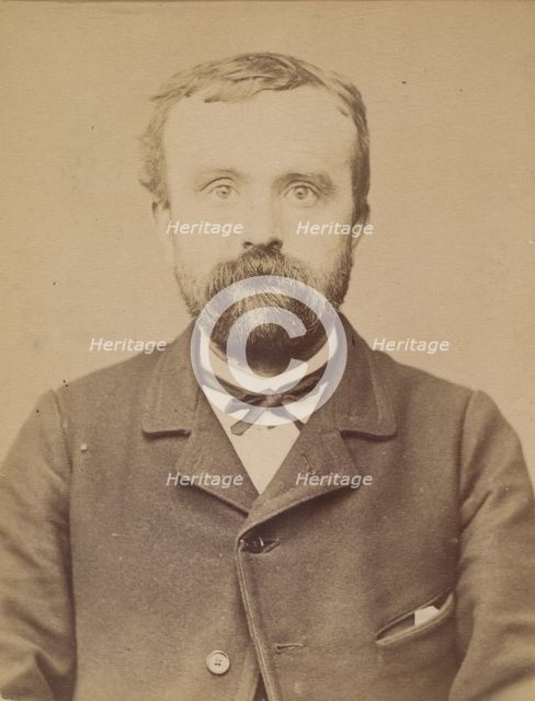 Surgand. Alphonse. 21 ans, né à Lyon. Réparateur de chaussures. Anarchiste. 4/3/94., 1894. Creator: Alphonse Bertillon.