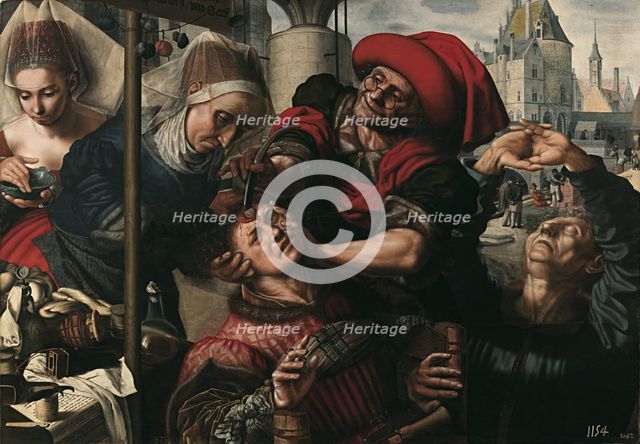 Surgery, 1550-1555. Artist: Hemessen, Jan Sanders, van (c. 1500-c. 1566)