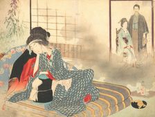 Surgical Ward (Gekashitsu) from Bugei Kurabu (Literary Club), ca. 1906., ca. 1906. Creator: Mizuno Toshikata