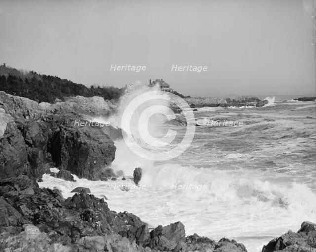 Surf at Marblehead Neck, Mass., c1905. Creator: Unknown.