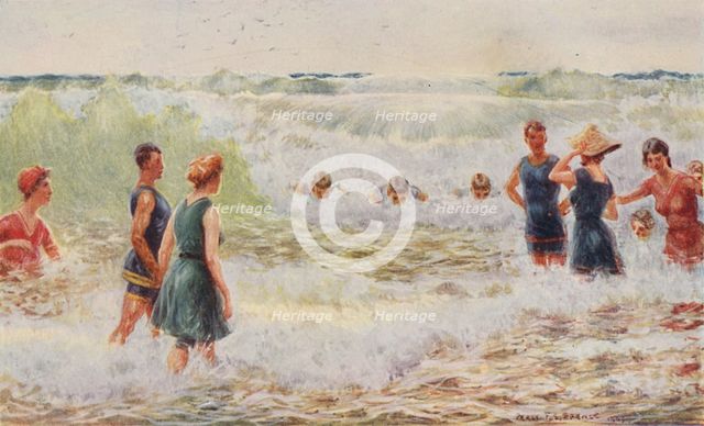'Surf Bathing', 1923. Creator: Unknown.