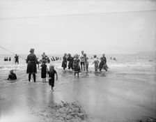 Surf bathing, between 1900 and 1905. Creator: Unknown