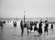 Surf bathing, between 1900 and 1905. Creator: Unknown