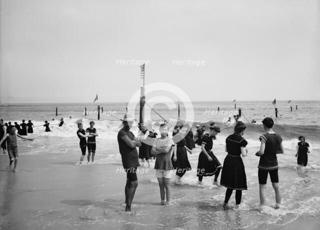 Surf bathing, between 1900 and 1905. Creator: Unknown.