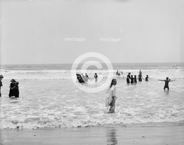 Surf bathing, between 1900 and 1905. Creator: Unknown.
