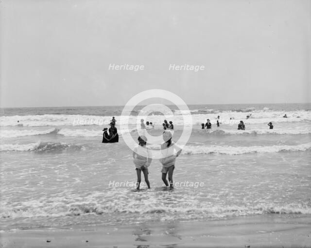 Surf bathing, between 1900 and 1905. Creator: Unknown.