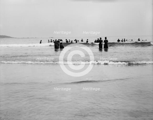 Surf bathing, between 1900 and 1905. Creator: Unknown.