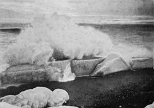 Surf Breaking Against Stranded Ice at Cape Evans c1910–1913, (1913). Artist: Herbert Ponting