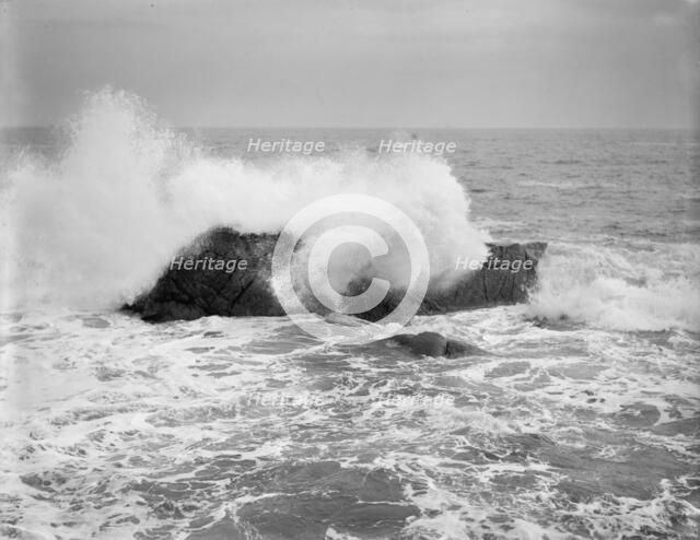 Surf near Nanepashemet Hotel, Marblehead, Mass., between 1895 and 1910. Creator: Unknown.