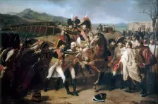 Surprise at the bridge over the Danube on 13 November 1805. Artist: Lethiére, Guillaume Guillon (1760-1832)