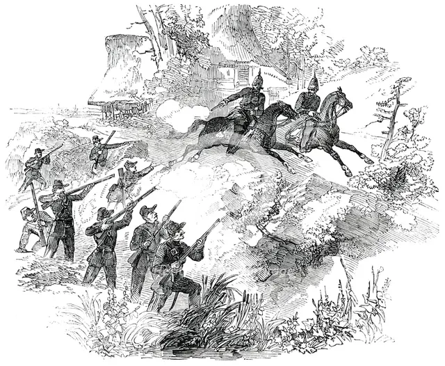 Surprise of Holstein Patrol, 1850. Creator: Unknown.