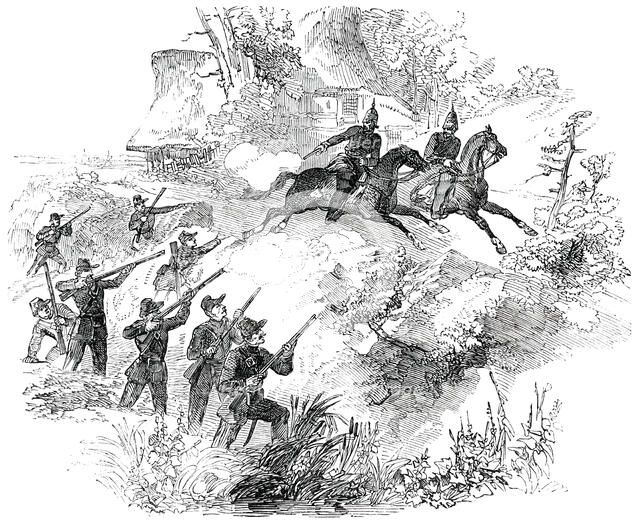Surprise of Holstein Patrol, 1850. Creator: Unknown.