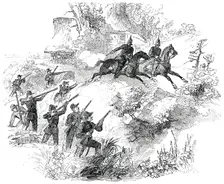 Surprise of Holstein Patrol, 1850. Creator: Unknown