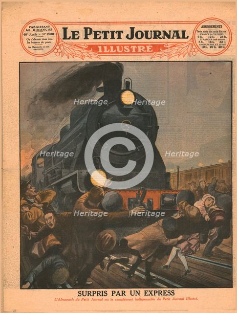Surpris Par Un Express, 1929.  Creator: Unknown.