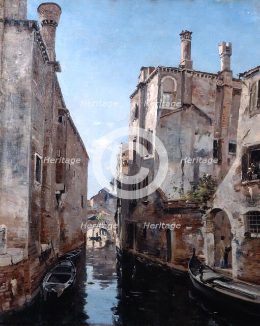 'Surroundings of the Church San Sebastian, Venice', 1892.  Artist: Emmanuel Lansyer